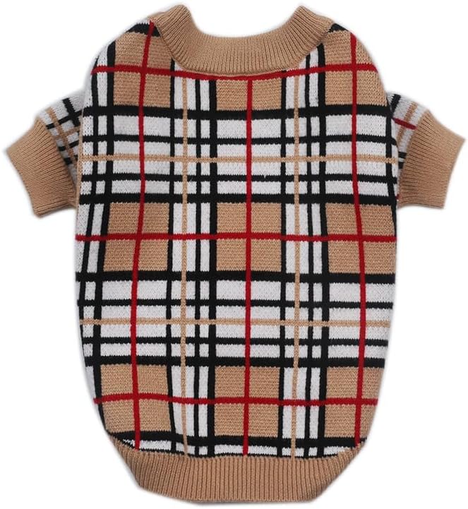 Luxury Dog Sweater – Soft Knit Designer Pet Outfit for Small Dogs & Puppies, XS–L, Stylish Warm Clothing for Yorkies, Chihuahuas, Dachshunds, Maltese, French Bulldog