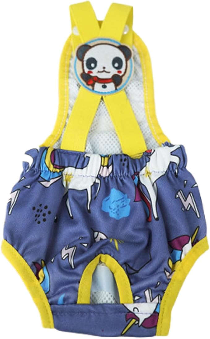 Pet Diaper,Washable Female Wraps with Suspender - Reusable Dog Panties - for Home Apartment Indoor Outdoor Travel Car Crate Kennel Yard Park Beach Camping