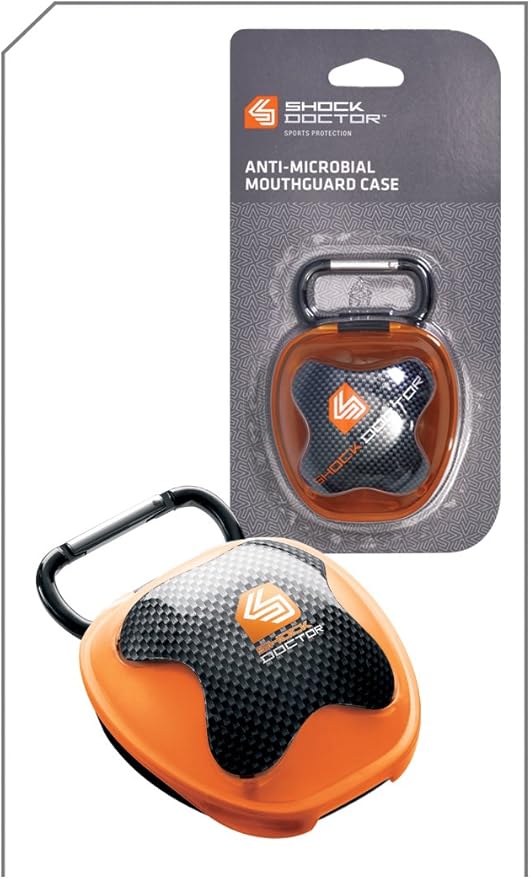 Shock Doctor Mouth Guard Case, Ventilated, Universal Storage for Mouthguard, Adult & Youth Sizes