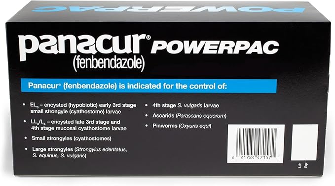 MERCK ANIML Health/DURVET Panacur Powerpac Dewormr Fenbendazole 1 Pack 57 Gram Paste 10%