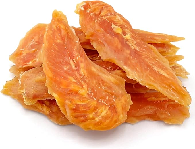 Chicken Jerky Dog Treats, Natural Real Chicken Breast Strips — High Protein, Grain-Free, Rawhide-Free Training Snacks for Small Medium Large Dogs, 10.6oz