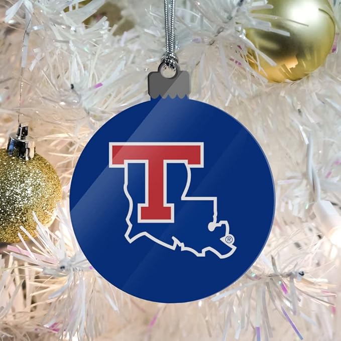 GRAPHICS & MORE Louisiana Tech University Bulldogs Logo Acrylic Christmas Tree Holiday Ornament
