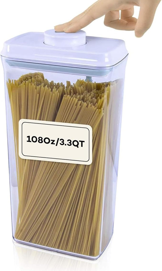 Bop Top Airtight Food Storage Containers with Lid 108 oz | Kitchen Canister Sets | Air Tight Pantry Container | Pop Top Dry Food Storage Containers for Snacks, Sugar, Flour, Baking, Cereal, Pasta