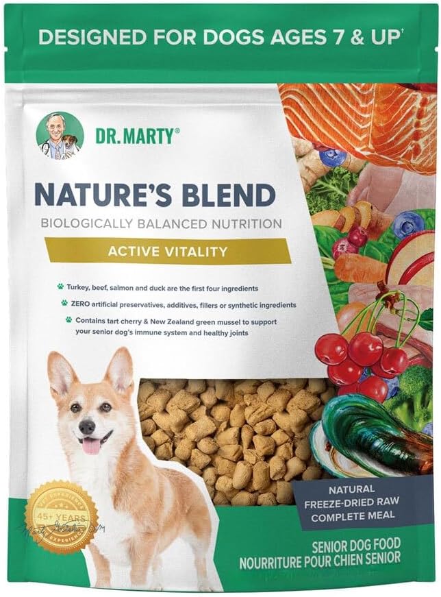 Dr. Marty Nature’s Blend Active Vitality Freeze Dried Raw Dog Food 48 oz