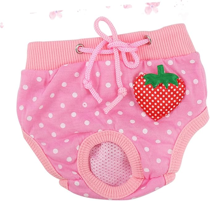MERRYHAPY Pet Safety Pants Comfortable Dog Physiological Diapers Sanitary Absorbent Underwear for Cats and Female Dogs Protecting Floors and Furniture Size L 7.08X6.29X0.59In