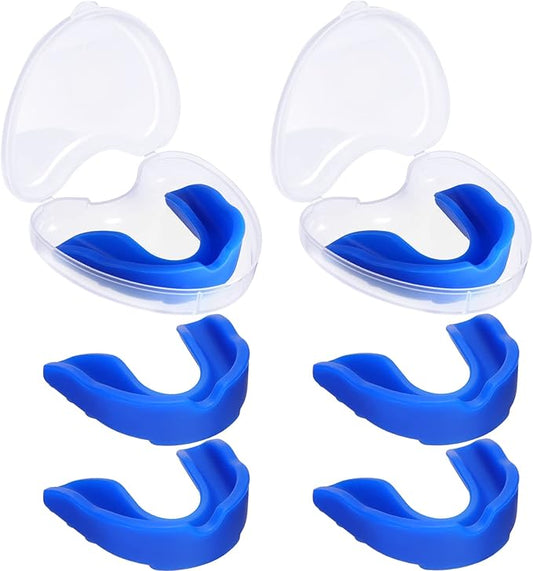 BBTO 6 Pcs Youth Kids Mouth Guard for Sports, Boys Girls Mouth Guard with Case, Mouthguard for Wrestling Boxing Basketball Hockey Football
