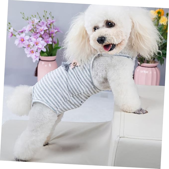 VILLCASE Female Dog Diapers Reusable Washable Dog Period Panties with Adjustable Suspenders Absorbent Pet Physiological Pants for Heat Cycle Size M 14.6X7.1 Inch