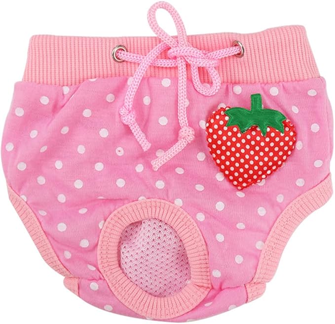 Kisangel Pet Safety Pants Comfortable Dog Physiological Diapers for Female Cats and Dogs Size L Breathable Absorbent Sanitary Pants for Menstruation