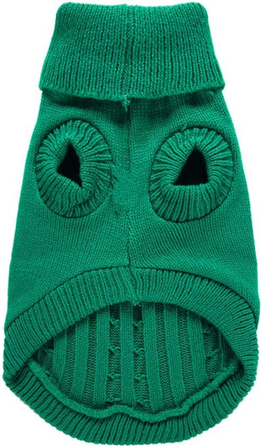 Warm Classic Turtleneck Pet Sweater for Small Dogs, Medium & Large Dogs - Cute Winter Dog & Cat Sweater for Girls & Boys
