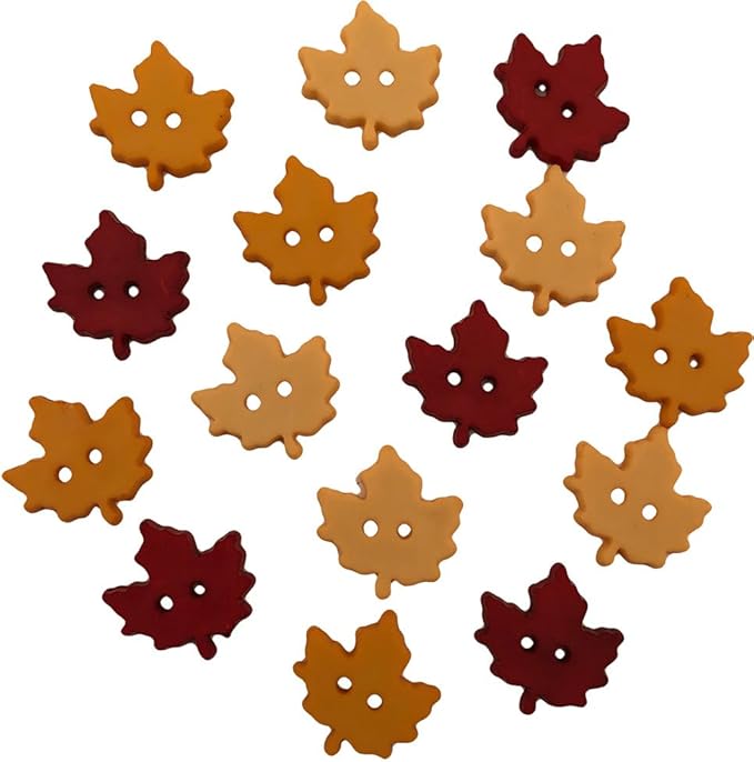 Buttons Galore and More Halloween & Fall Collection of Decorative Novelty Buttons Embellishments for Craft and Sewing DIY Projects (Hello Autumn)