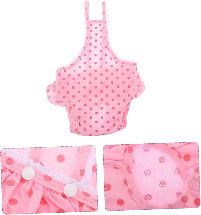 Pet Dog Physiological Diaper Panties for Female Dogs Pink S Menstruation Protection with Leak Prevention Pet Sanitary Underwear for Estrus Hygiene and Home Cleanliness