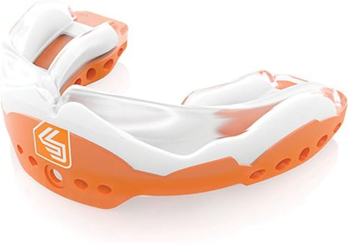 Shock Doctor Ultra 2 STC Mouth Guard w/Detachable Strap for Football Helmet, Custom Fit - Youth & Adult – Superior Protection and Low Profile Fit