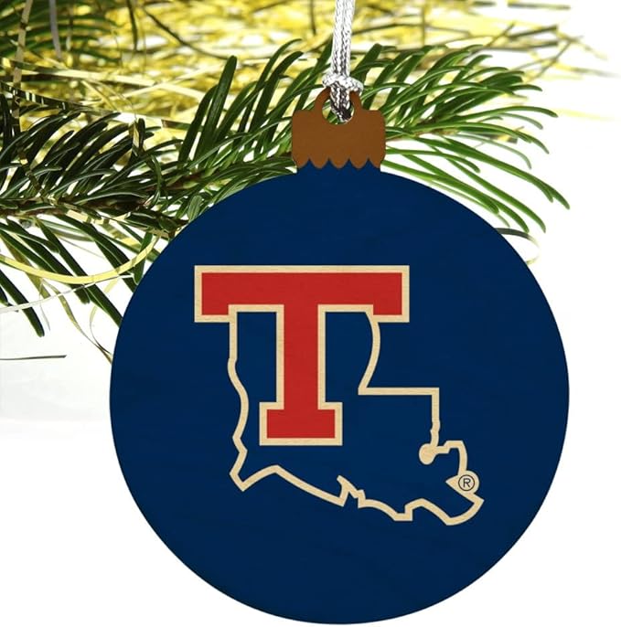 GRAPHICS & MORE Louisiana Tech University Bulldogs Logo Wood Christmas Tree Holiday Ornament