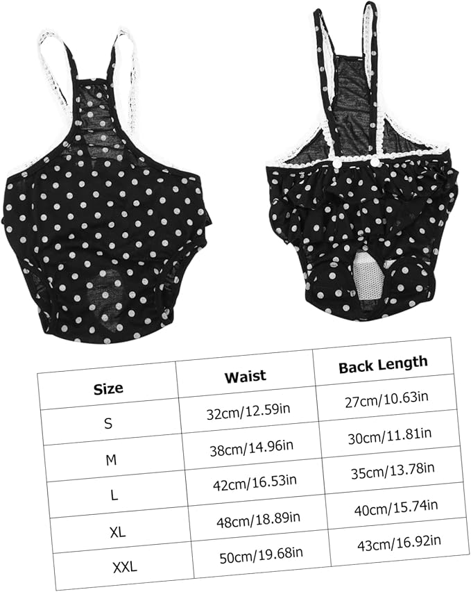 1pc Pet Physiological Pant for Dogs Menstruation Skirt Dots Prevents Leaks and Mating During Heat Comfortable and Stylish Pet Diaper