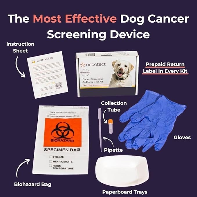 Premium Dog Cancer Screening Test Kit – Non-Invasive, at-Home Urine Test for General Wellness Insights – Suitable for All Breeds and Ages