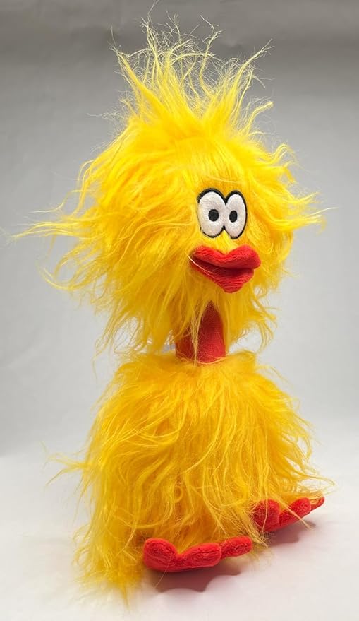 Glory To Dog Phoebe The Big Crazy Chicken Plush and Squeak Medium and Large Breed Dog Toy