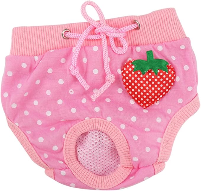 MERRYHAPY Pet Safety Pants Comfortable Dog Physiological Diapers Sanitary Absorbent Underwear for Cats and Female Dogs Protecting Floors and Furniture Size L 7.08X6.29X0.59In