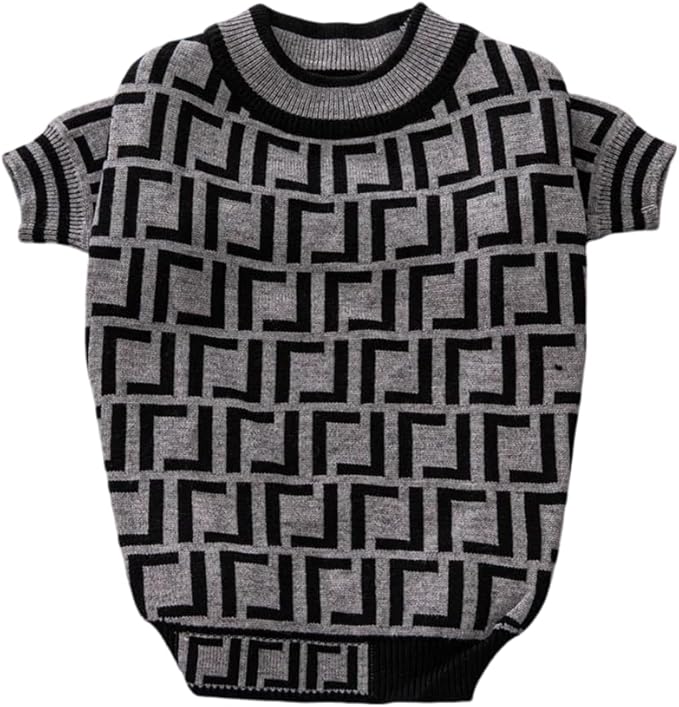 Luxury Dog Sweater – Soft Knit Designer Pet Outfit for Small Dogs & Puppies, XS–L, Stylish Warm Clothing for Yorkies, Chihuahuas, Dachshunds, Maltese, French Bulldog