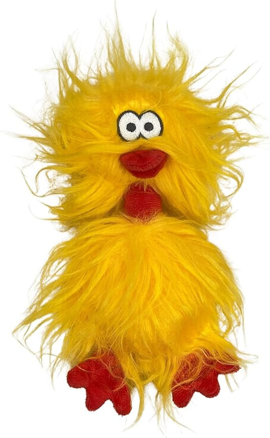 Glory To Dog Phyllis The Crazy Chicken Plush and Squeak Small and Medium Breed Dog Toy