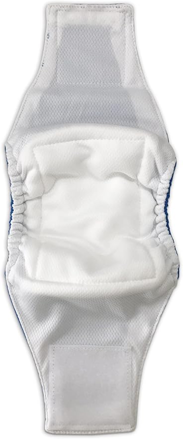 Paw Inspired 2-Count Reusable Male Dog Wraps, Washable Diapers for Male Dogs, Belly Bands for Incontinence, Surgery, Male Marking (XL Size, Assorted Colors with White Lining, Pack of 2)