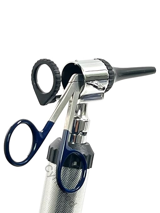 ArtLaB-Premium Veterinary Otoscope Set Kit Veterinary Diagnostic Set Instrument with Reusable Ear Speculas Set -Veterinary Diagnostic Otoscope Set and Hartman Speculum (Vet Slit Head with Forceps)