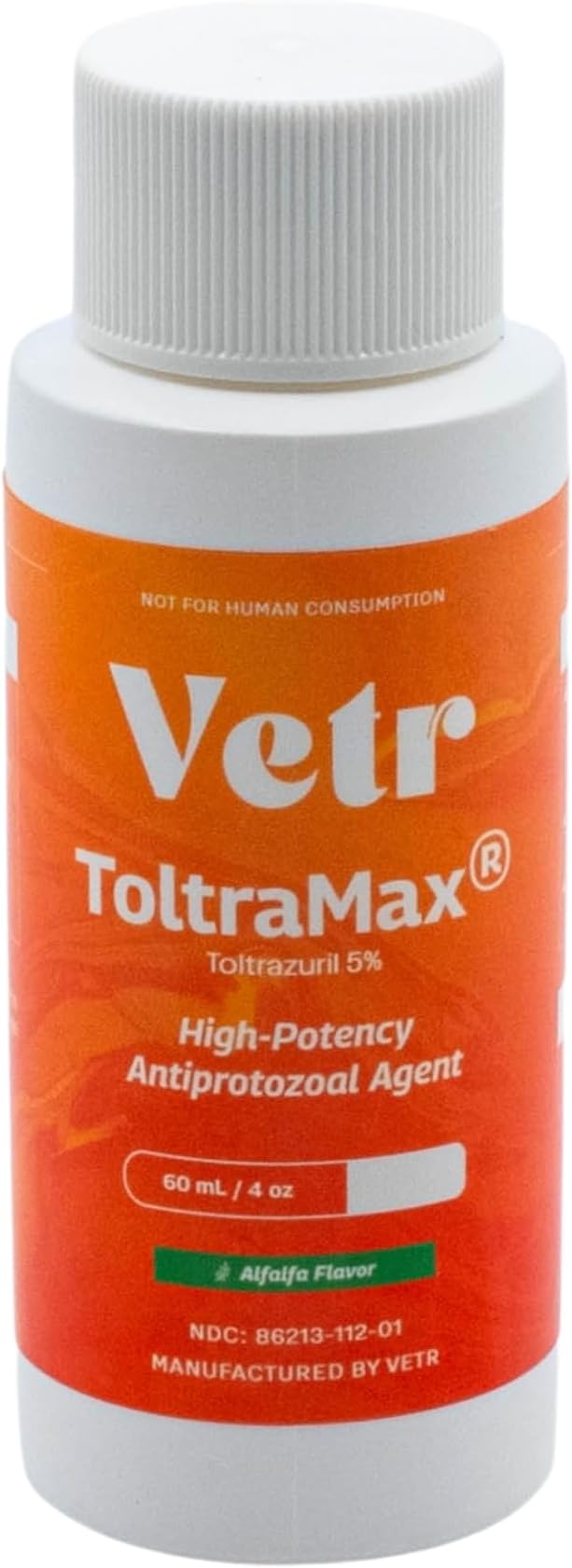 Toltrazuril 5.0% for Horses, Dogs, Cats, 60mL/2 Ounce, for Non-Food Chain Animals, Alfalfa