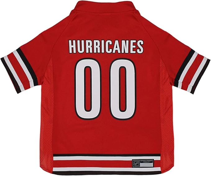 Pets First NHL Carolina Hurricanes Jersey for Dogs & Cats, Medium. - Let Your Pet Be A Real NHL Fan!