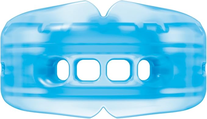 Double Braces Strapless Mouth Guard,Blue,Adult,(Pack of 2)