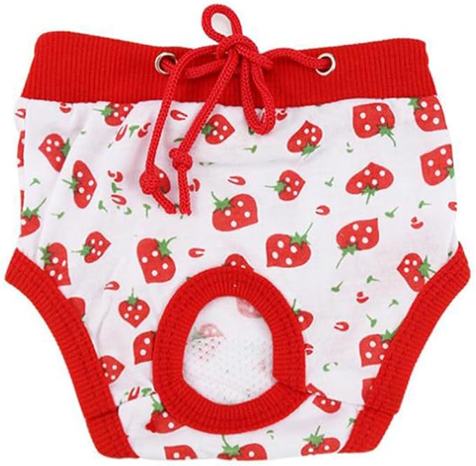 Kisangel Pet Safety Pants Comfortable Dog Physiological Diapers for Female Cats and Dogs Size L Breathable Absorbent Sanitary Pants for Menstruation