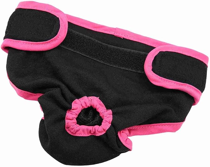 SUNGOOYUE Reusable Dog Diapers Female, Polyester Elastic Dog Physiological Pants with Adjustable Fit for Heat Cycle 11.8-29.5in for Small Medium Large Dogs (XL)