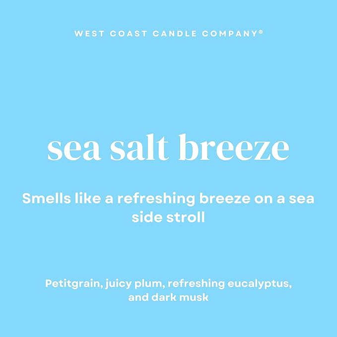 Sea Salt Breeze | Pet Safe Wax Melts | All Natural Soy | Non-Toxic | Dog Friendly | Vet Approved | Long Lasting Home Fragrance | Pet Odor Eliminator | Clean Burning Wax Cubes | Safe Air Freshener