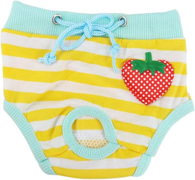 Kisangel Pet Safety Pants Comfortable Dog Physiological Diapers for Female Cats and Dogs Size L Breathable Absorbent Sanitary Pants for Menstruation