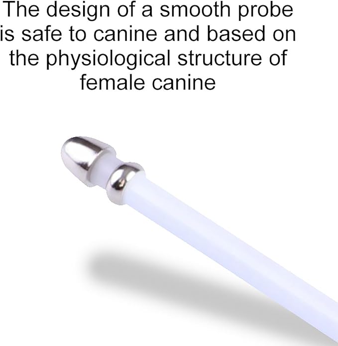 Dog Ovulation Detector, Canine Breeder Tester with Detailed English Manual, The Probe is Smoother and Rounder, Waterproof Design, Convenient Formulate Mating Pregnancy Planning for Dog Pet