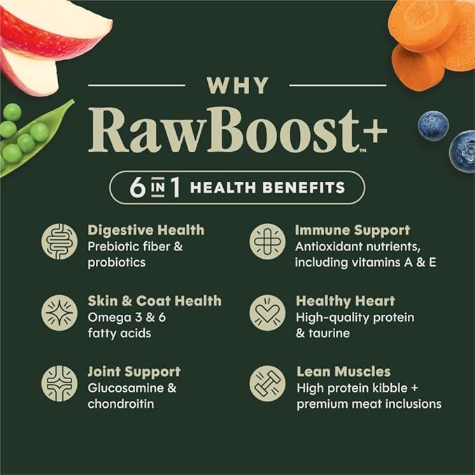 Instinct RawBoost, Natural Dry Dog Food with FreshDried Raw, High Protein, Grain-Free Recipe - Real Chicken, 3.5 lb. Bag