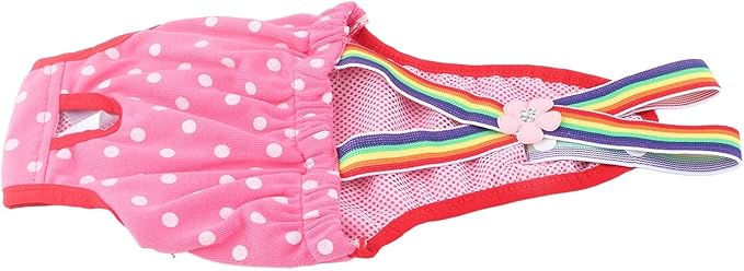Dog Ry Pants, 6 Sizes Female Doggy Puppy Diaper 6Sizes Nappy Physiological Sanitary Nappies Briefs Menstrual Suspender Underwear Pants for Small Medium Pet Dogs (No. 16 (XL) It is Recommended That