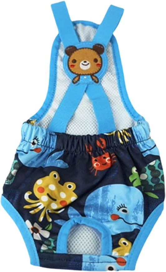 Dog Diaper Female | Washable Female Wraps with Suspender - Reusable Doggy Diaper - for Home Apartment Indoor Outdoor Travel Car Crate Kennel Yard Park Beach Camping