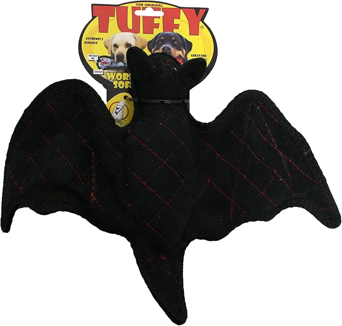 World's Tuffest Soft Dog Toy - Desert Bat - Squeakers - Multiple Layers. Made Durable, Strong & Tough. Interactive Play (Tug, Toss & Fetch). Machine Washable & Floats