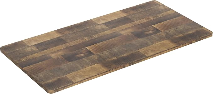 VIVO Universal 55 x 28 inch Solid One-Piece Table Top for Standard and Sit to Stand Height Adjustable Home and Office Desk Frames, Reclaimed Wood, DESK-TOP55-28P