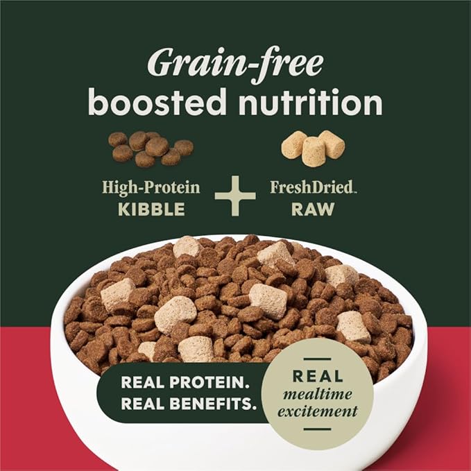 Instinct RawBoost Small Breed, Natural Dry Dog Food with FreshDried Raw, High Protein, Grain-Free Recipe - Real Beef, 10 lb. Bag