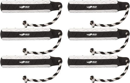 Avery ASD 2" HexaBumper Hunting Sporting Gun Dog Game Retriever Dummy | Water & Upland Mark Training Retrieval Tool | Hexagonal, Floating Design, Easy-Grip Texture, Throw Rope, 6 Pack, Flasher (02716)