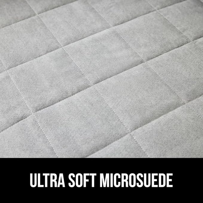 GORILLA GRIP Patented Waterproof Slip-Resistant 70” Sofa Protector Cover, for Leather or Fabric Couch Cushion, Large Microsuede Furniture Covers Dogs Pets Machine Washable Slipcover, Slate
