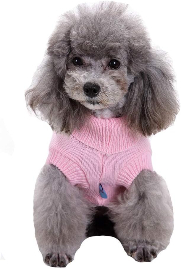 Warm Classic Turtleneck Winter Dog & Cat Sweater - Small, Medium, Large - Cute Christmas Sweater for Girls & Boys