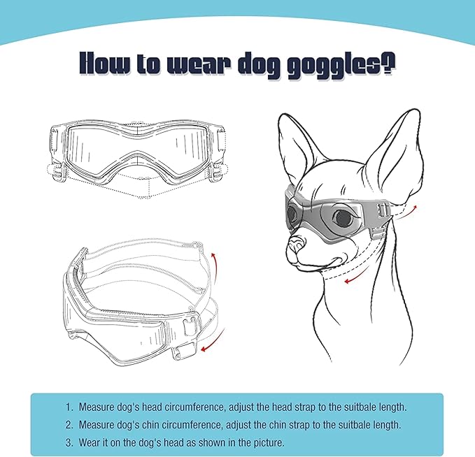 PETLESO Dog Goggles for Small Dogs with Helmet, 2PCS Doggy Sunglasses and Pet Motorcycle Helmet Set for Small Medium Breed Outdoor Driving Walking, Orange