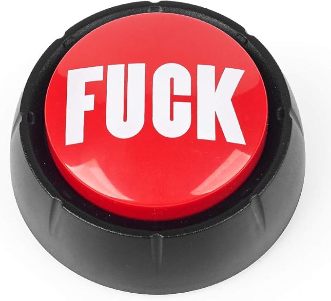 Talking Button,Button-Complete Red/Black (Fuck)