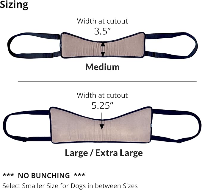 Easy Lift Dog Support Sling, Weak Hind Leg Harness for Injured, Arthritic & Senior Dogs, or Orthopedic Surgery Recovery & Rehabilitation, Machine Wash & Dry, Padded for Comfort, Help Up Stairs