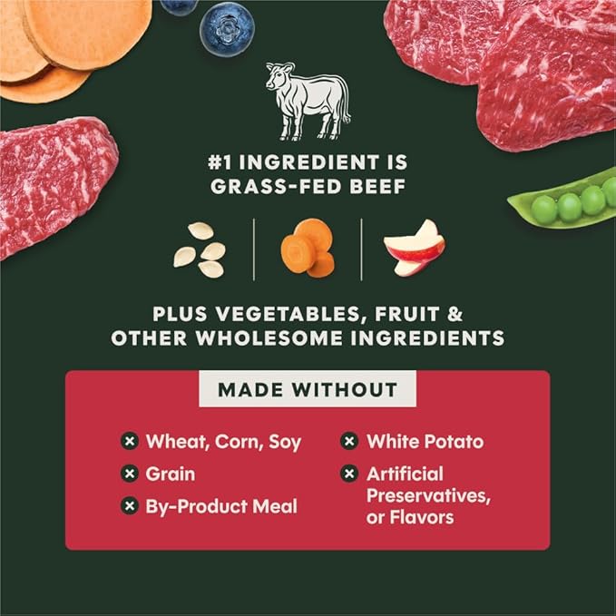 Instinct RawBoost Small Breed, Natural Dry Dog Food with FreshDried Raw, High Protein, Grain-Free Recipe - Real Beef, 3.5 lb. Bag