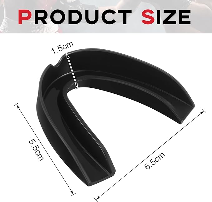BBTO 20 Pieces Sports Mouth Guard Boxing Mouth Protection Athletic Mouthpiece for Football Basketball Hockey Karate Rugby Match(Adult (11 Yrs & Above),Black)