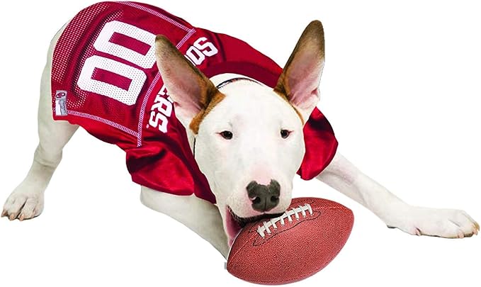 Pets First NCAA College Oklahoma Sooners Mesh Jersey for DOGS & CATS, X-Small.Licensed Dog Jersey with your Favorite Football/Basketball College Team
