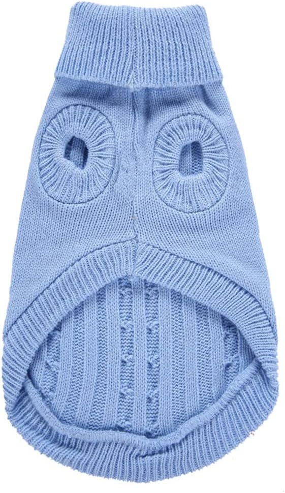 Warm Classic Turtleneck Winter Pet Sweater - Cute Dog & Cat Coat, Medium & Large Sizes, Perfect for Christmas Gifts