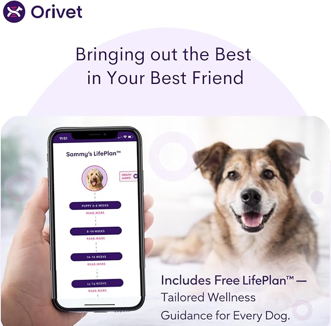 ORIVET Dog DNA Test Kit – Comprehensive Dog DNA Test Kit for 365+ Breed Identification & 330+ Health Markers | At Home Dog DNA Kit with Canine Genetic Testing & Life Plan Genopet Plus
